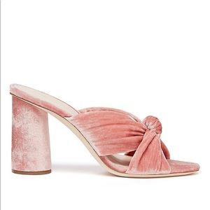 Loeffler Randall coco knitted velvet mules size 8